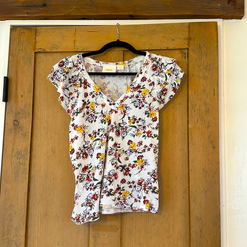 Maeve by Anthropologie - Floral T-shirt - Size Medium